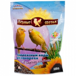 Верные друзья д/канареек 500г в период линьки СРОК РЕАЛ 01.08.25