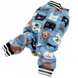 Комбинезон д/собак, L, 33х48см, голубой, Jack&King, JK23099W2-Lгол
