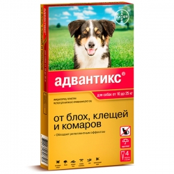 Адвантикс капли п/бл д/собак от 10 до 25кг 4пип.*2,5мл