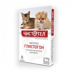 ЧИСТОТЕЛ  Глистогон табл.6шт д/кошек и собак