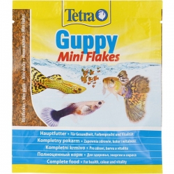 TETRA Guppy Mini Flakes 12гр. хлопья корм д/гуппи и др.живородящих рыб