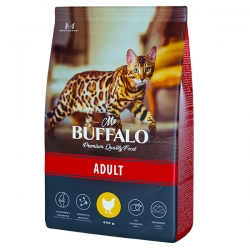 Mr.Buffalo  сухой корм д/кошек ADULT 400г курица