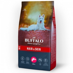 Mr.Buffalo HAIR & SKIN CARE сухой корм д/собак Средних и Крупных пород 0,8 кг лосось