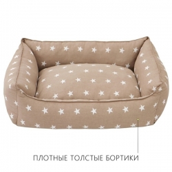 PerseiLine Лежанка ПУХЛИК поплин S 50х42х16 микс