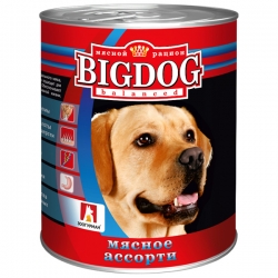 Зоогурман BIG DOG конс. д/соб 850гр Мясное ассорти Пот.товар.вида
