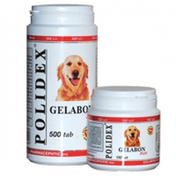 POLIDEX 500 Gelabon plus витамины д/собак (Гелабон плюс)