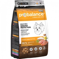 ProBalance корм сух.д/соб 2кг Immuno Adult Mini мини пород АКЦИЯ -15%