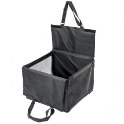 Автогамак-переноска складной, 40*45*28см (ПВХ, пластик, поролон) черный SALE