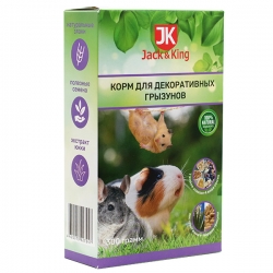 Jack&King Корм для декоративных грызунов, 300 г (ПТВ, замята упаковка)