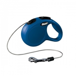 FLEXI Рулетка CLASSIC  NEW размер XS 3м 8кг синяя,трос