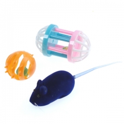 Набор игрушек д/кош 3 пр. (мяч, катушка, мышь), Jack&King