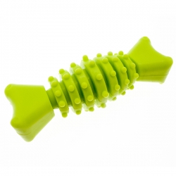 Игрушка д/соб Гантель-косточка резина 11,7см, желтый, Чистый Котик