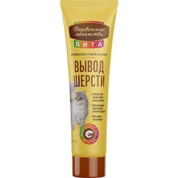 Деревенские лакомства Вита паста д/вывода шерсти со вкусом креветки, 60  г