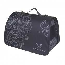DOGMAN Сумка Лира №2 МЕХОВАЯ (черная) (40*25*24)