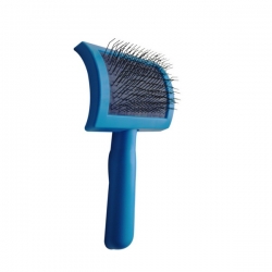 Пуходерка пластм. средняя без капли (8*16см)