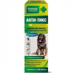 Пчелодар АНТИ-ТИКС капли инсектоакар. д/собак крупн.пород XL 2,1мл на 40-60кг, 2 пипетки БМ