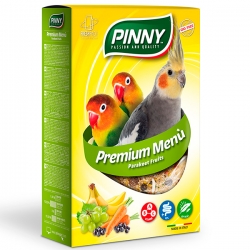 PINNY PM д/средних попугаев мягкий витаминный корм 800г с фруктами  (уп12)