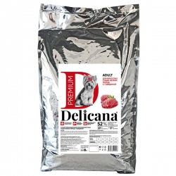 Delicana сух.д/собак мелких  пород 8 кг Говядина