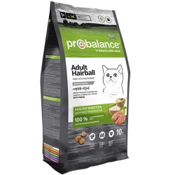 ProBalance корм сух.д/кошек 10кг Adult Hairball выведение шерсти (Лимкорм)