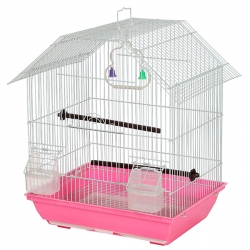 Клетка д/птиц Jack&King 37,5*28,5*46 см Домик укомплект.
