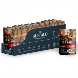 Mr.Buffalo пауч д/кошек ADULT 85г говядина в соусе