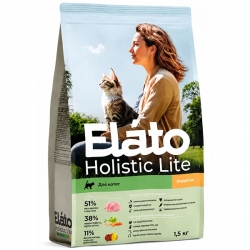 Elato Holistic Lite д/котят/берем.,кормящих Индейка1,5 кг