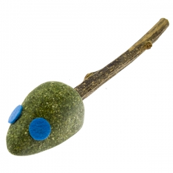 Игрушка д/кош Кот Лукас Мышка кош. мяты с палочкой мататаби 15см, 22г SALE годен до 03.10.26