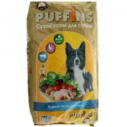 PUFFINS Сух/собак ^Курица по-домашнему^ 15кг