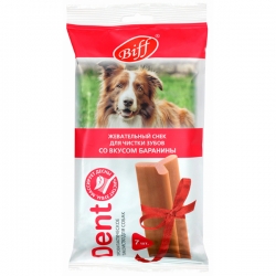 Титбит Снек жеват. DENT со вкусом баранины для собак крупных пород 270 г АКЦИЯ-20%