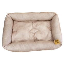 Лежанка прямоугольная №6 (текстиль) съёмный чехол,100х70х20.Кот Лукас SALE