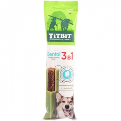 Титбит ДЕНТАЛ 3в1 с мятой для собак крупных пород 95 г