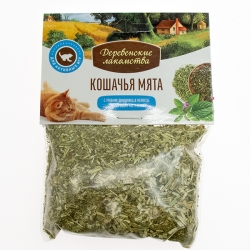 Деревенские лакомства Кошачья мята Лимонник + мелисса, 15г
