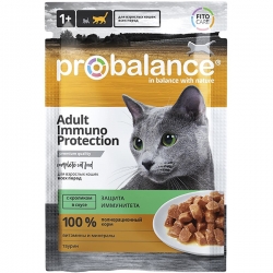ProBalance влаж.д/кошек 85г Immuno Protection кролик в соусе АКЦИЯ - 12%