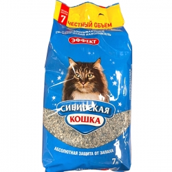 СИБИРСКАЯ КОШКА наполн. 7л ЭФФЕКТ (впитывающий)