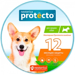 PROTECTO 12 ошейник пр/бл д/сред соб