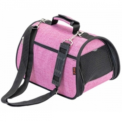 Сумка-переноска  жесткая ^Prestige^ №0  32,5*19,5*19,5см, розовый, Кот Лукас