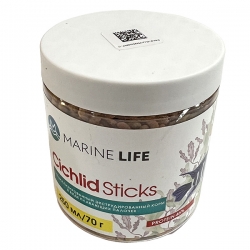 MARINE LIFE Корм для рыб Cichlid Sticks 70г/250мл