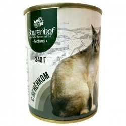 Baurenhof Natural д/кошек конс.с ягненком 340г