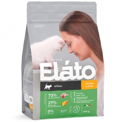 Elato Holistic корм для котят с курицей и уткой, 300г