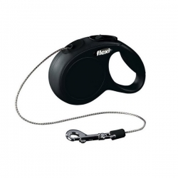FLEXI Рулетка CLASSIC  NEW размер XS 3м 8кг черная,трос
