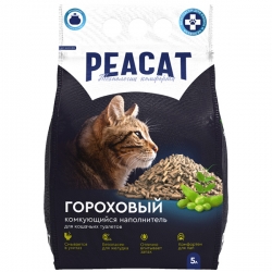 PEACAT напол.комкующийся из горохового волокна КЛАССИЧЕСКИЙ 5л(2,5кг) ПТВ