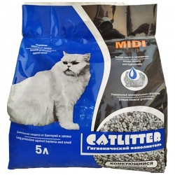 CATLITTER  Carbon MIDI наполн 5 л  комкующийся