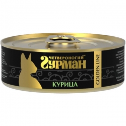 Четвероногий Гурман 100г д/кош Голден Курица в желе