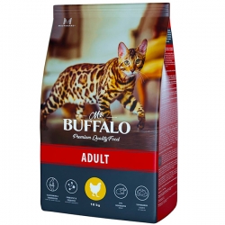 Mr.Buffalo  сухой корм д/кошек ADULT 10кг курица