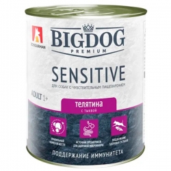 Зоогурман BIG DOG конс. д/соб 850г Premium SENSITIVE Телятина/Тыква