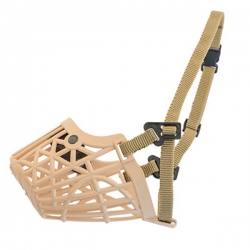 Намордник пласт. №4 ZооM, бежевый, 22см (доберман)