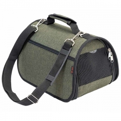 Сумка-переноска  жесткая ^Prestige^ №0  32,5*19,5*19,5см, хаки SALE