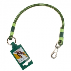 Ошейник капрон зеленый ширина 8 мм ОШ 46см Dog&Vogue Rope (Аркон)