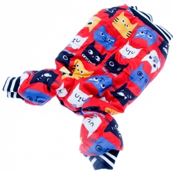 Комбинезон д/собак, S, 25х36см, красный, Jack&King, JK23099W1-Sкрасн
