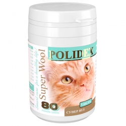 POLIDEX 80 Super Wool витамины д/кош (Супер Вул) СРОК РЕАЛ 02.26
